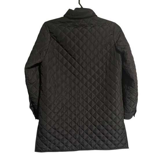 Jones New York Womens Quilted Black Snap Front Jacket Size Small - Picture 2 of 8